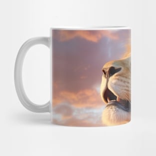 Lion Animal Nature Majestic Wilderness Mug